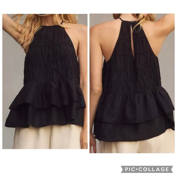 Pilcro Tops - Anthropologie Pilcro Smocked Sleeveless Top
